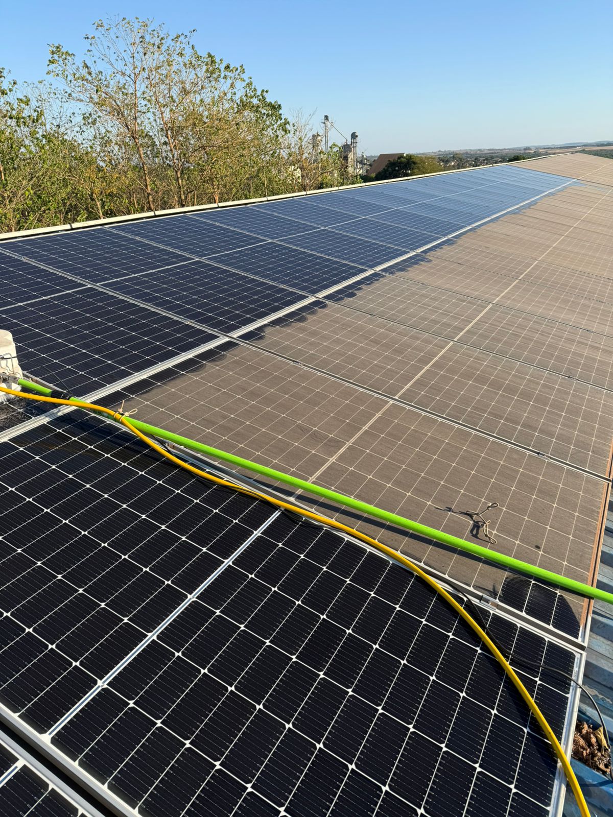 Limpeza de painéis solares