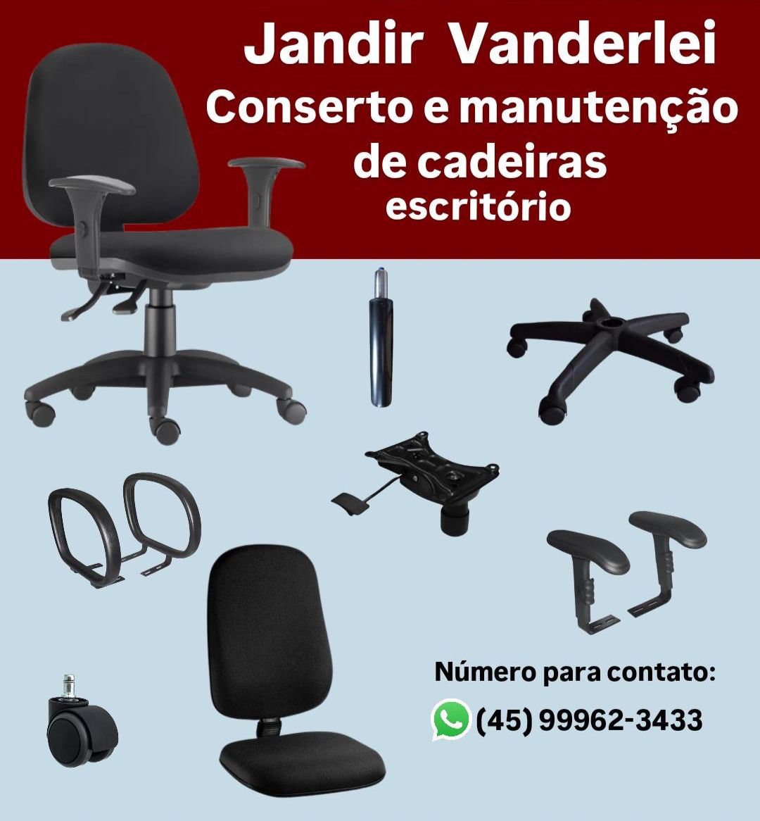 Conserto cadeiras escritório